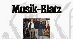 Desktop Screenshot of musik-blatz.de